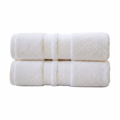 Commercial-grade cotton hand towels suitable for hotels and spas, built for frequent laundering and daily guest use