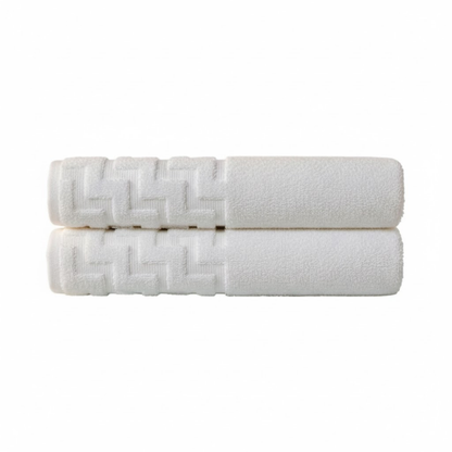 Bulk hand towels made from a durable cotton-poly blend, built to withstand regular laundering and daily use