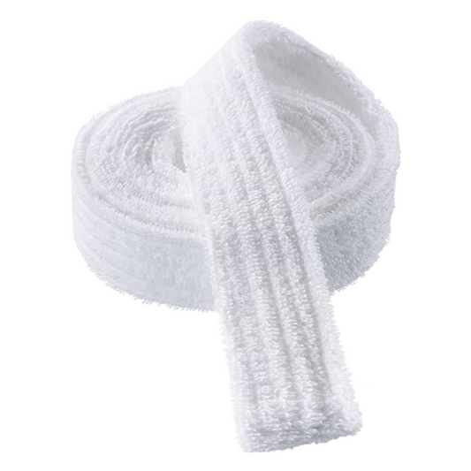 Replacement cotton velour bathrobe belt for hotel and spa robes, soft and durable for frequent guest use