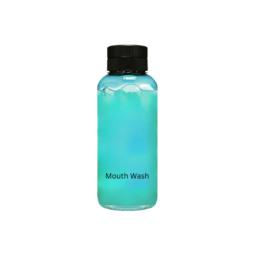 Mouthwash enriched with natural ingredients for a refreshing and invigorating cleanse, ensuring a clean and confident feel.