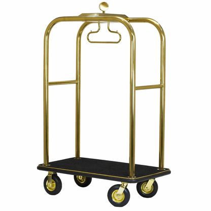 Wholesale hotel cart, heavy duty housekeeping trolley with storage for linens and cleaning operations