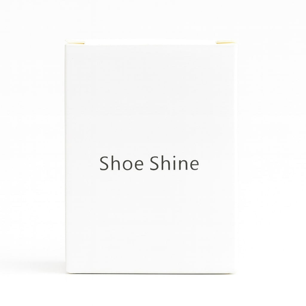 Hotel shoe shine sponge with pre-treated formula, compact and hygienic, perfect for business travelers and guests.