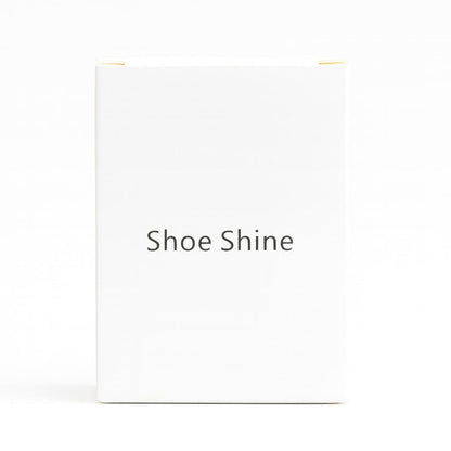 Hotel shoe shine sponge with pre-treated formula, compact and hygienic, perfect for business travelers and guests.