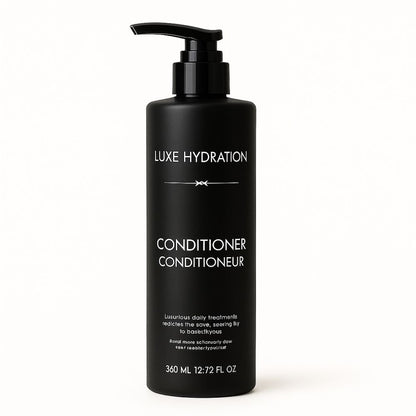 Luxe conditioner 360ml for hotel and resort use. Silky, hydrating formula for guest hair care. Available in bulk for amenities