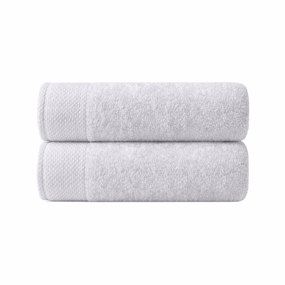 Bulk bath towels with a plush, absorbent texture designed to meet high-end hospitality standards