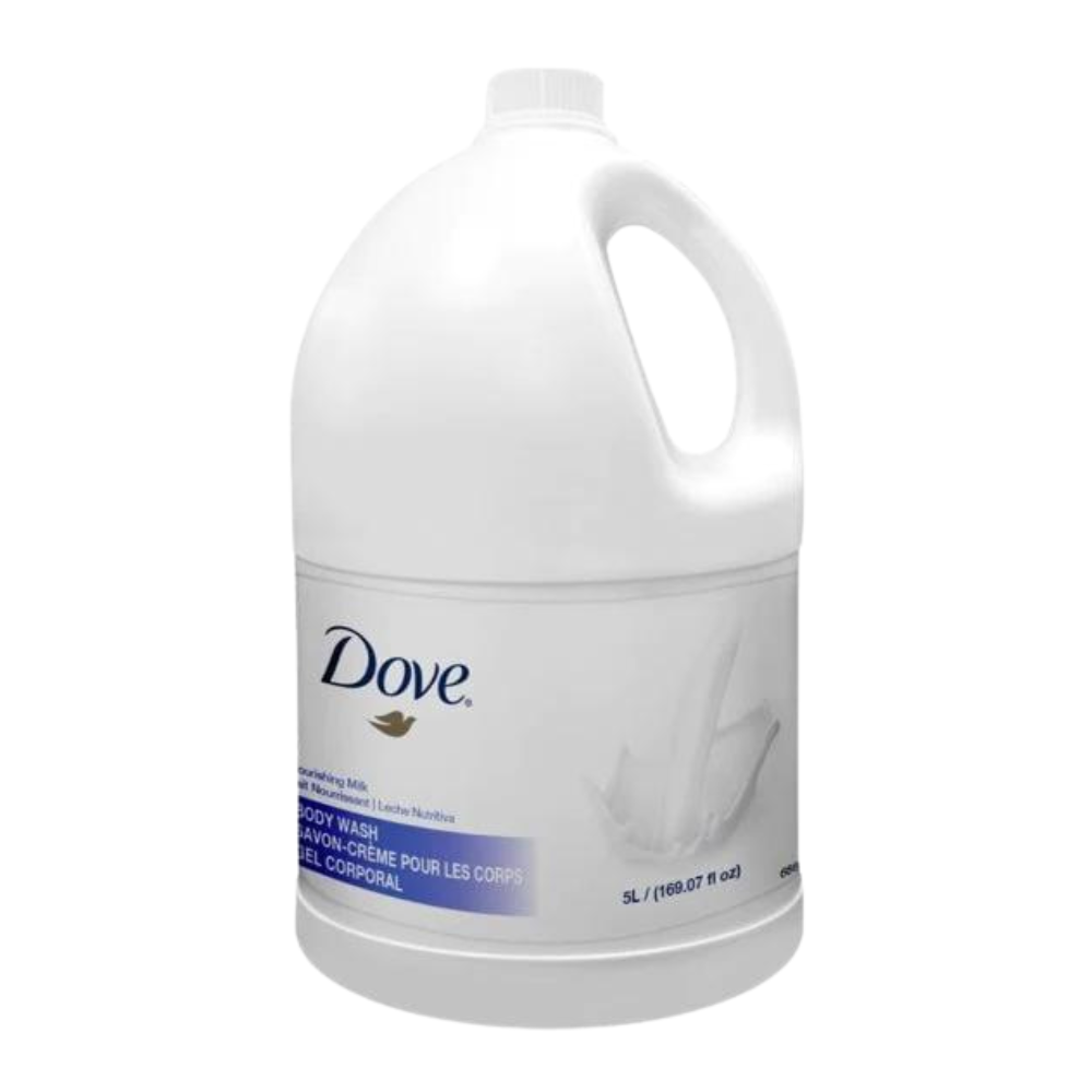 Pamper Your Guests: Dove Professional 5L Body Wash - Spa-like Nourishment for Silky Smooth Skin - Available at Canadian Hotel Supplies