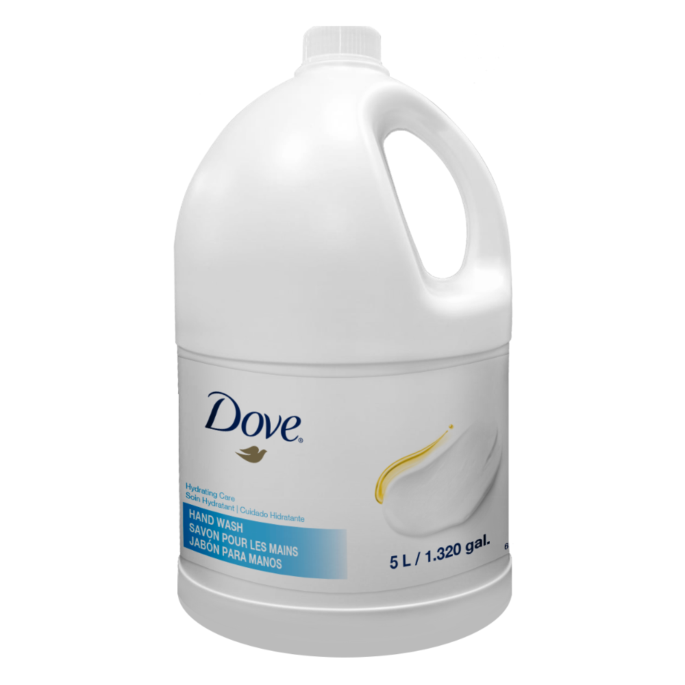 Efficient Hygiene Choice: Dove Hydrating Care Hand Wash Refill 5L - Formulated for Cleansing and Nourishment - shop Now at Canadian Hotel Supplies