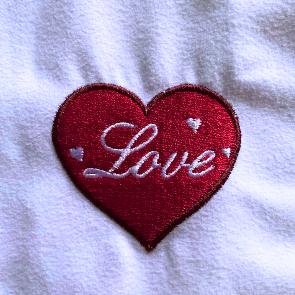 Custom Embroidered Heart