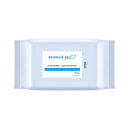 Multipurpose alcohol-free cleaning wipes for guest use, safe for hands and surfaces, ideal for hotels and personal care kits