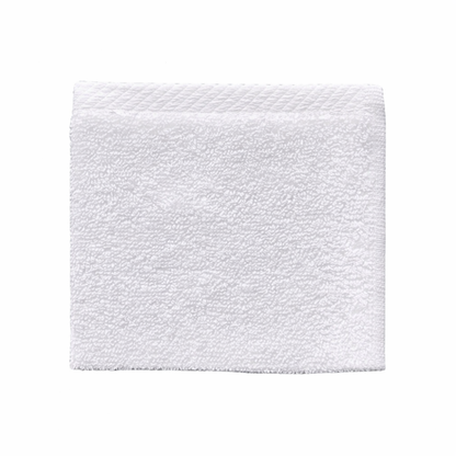 Commercial-grade washcloths with a plush, lint-free surface built for frequent laundering in hotel environments