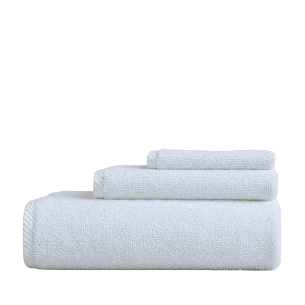 Spa towel collection, soft cotton bath linens for hotels, wellness centers, and guest use