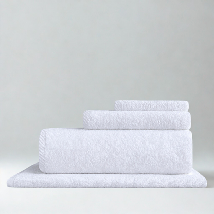 Resort towel kit, plush cotton bath linens for guest bathrooms and hospitality supply