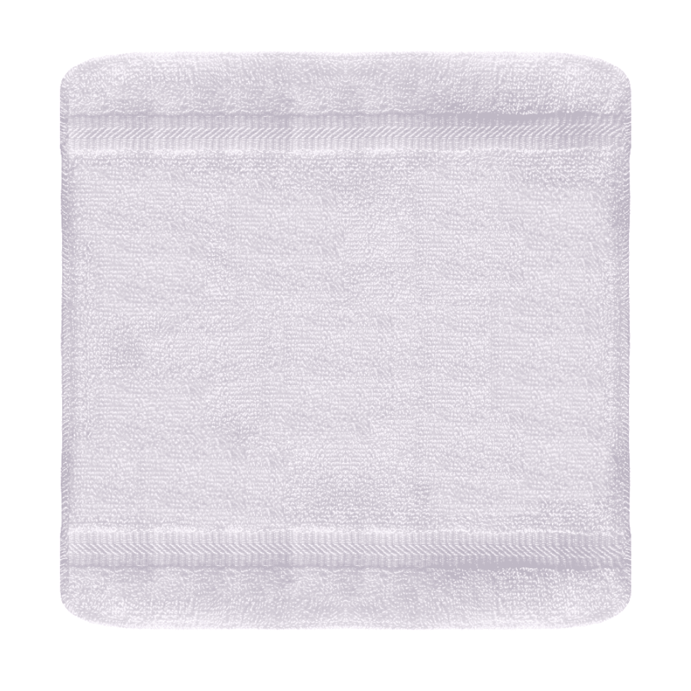 Wholesale white cotton towels for luxury hotels HH Series - Washcloth- full view dobby border towels