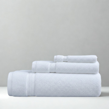 Hospitality towel arrangement, bath and hand linens for hotels and commercial use