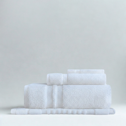 Cotton bathroom linen bundle, durable towel set for hotels and guest room supply