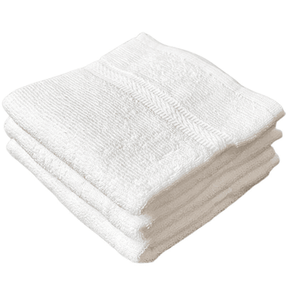 White cotton towels wholesale for hotel chains Premium Hand Towel closer view.