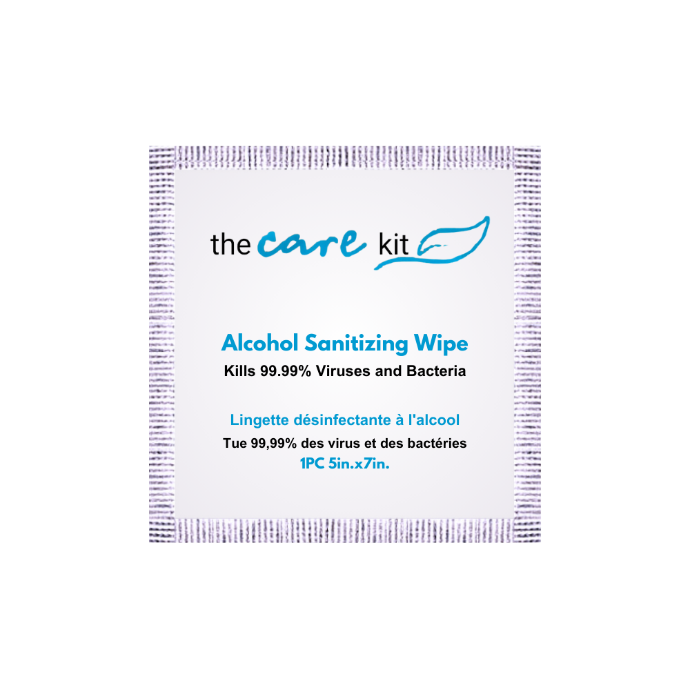 Hand Sanitizer Wipes, 75% Ethyl Alcohol Wipes with Aloe Vera & Vitamin E - Front View