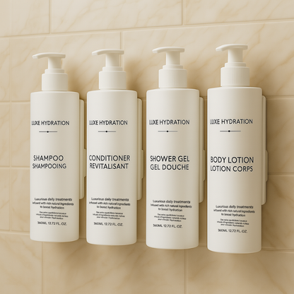 360ml Lemon Verbena combo, wall mounted holder for hotels and resorts, with light hydration and refreshing citrus scent.