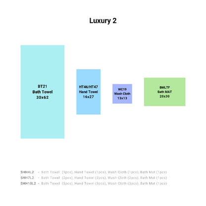 HH Series Essential Premium & Luxury Towel Set
