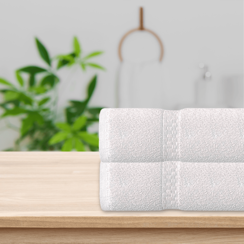 White cotton towels for commercial use