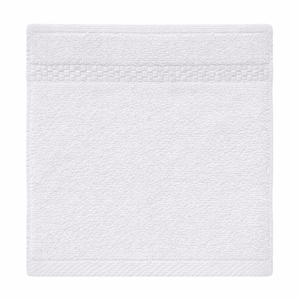 Cotton-blend washcloths designed for commercial use, offering quick drying, durability, and consistent daily performance