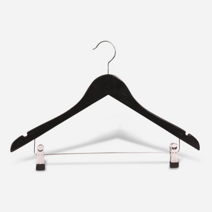 Clothing hanger, sturdy design for keeping garments neat and wrinkle free in closets