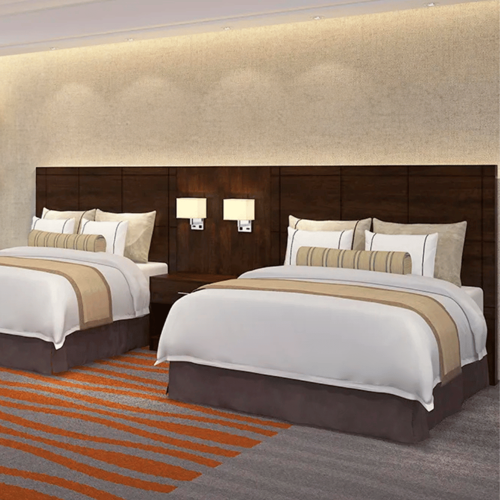 Mia Bella Walnut Colored Wood Bed