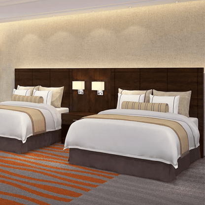 Mia Bella Walnut Colored Wood Bed