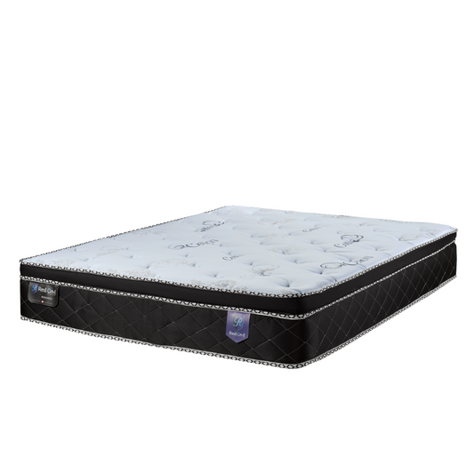 MONARACH - memory foam mattress updates your bed with support and a breathable feel all in one. It's a medium-firm feel made up of three layers: High-density base foam, ventilated pressure relief foam, and a top layer of memory foam infused with green tea
