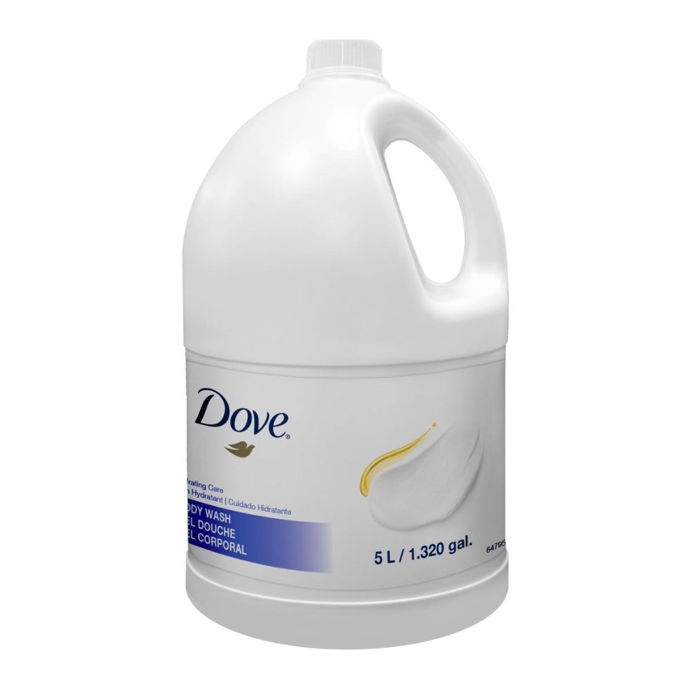 Dove Milk Hydrating Care Body Wash Refill - 5L Spa-like Nourishment for Silky Smooth Skin - Available at Canadian Hotel Supplies