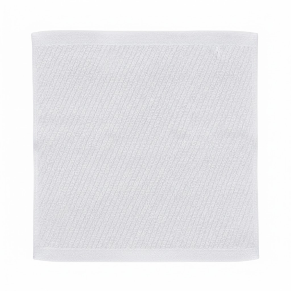 Premium cotton washcloths with a ribbed texture designed for bulk hospitality use, offering softness, absorbency, and durability