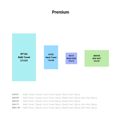 HH Series Essential Premium & Luxury Towel Set