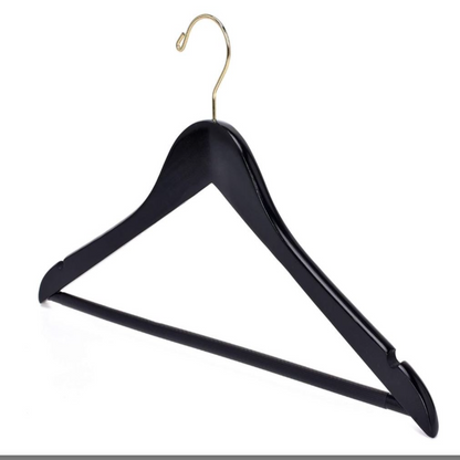 Black Wood Hangers