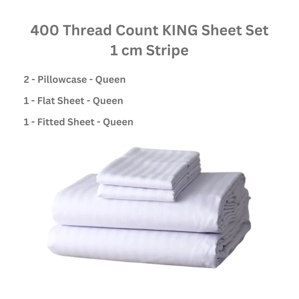 Luxury 400 Thread Count Sheet Sets (Multiple Sizes)
