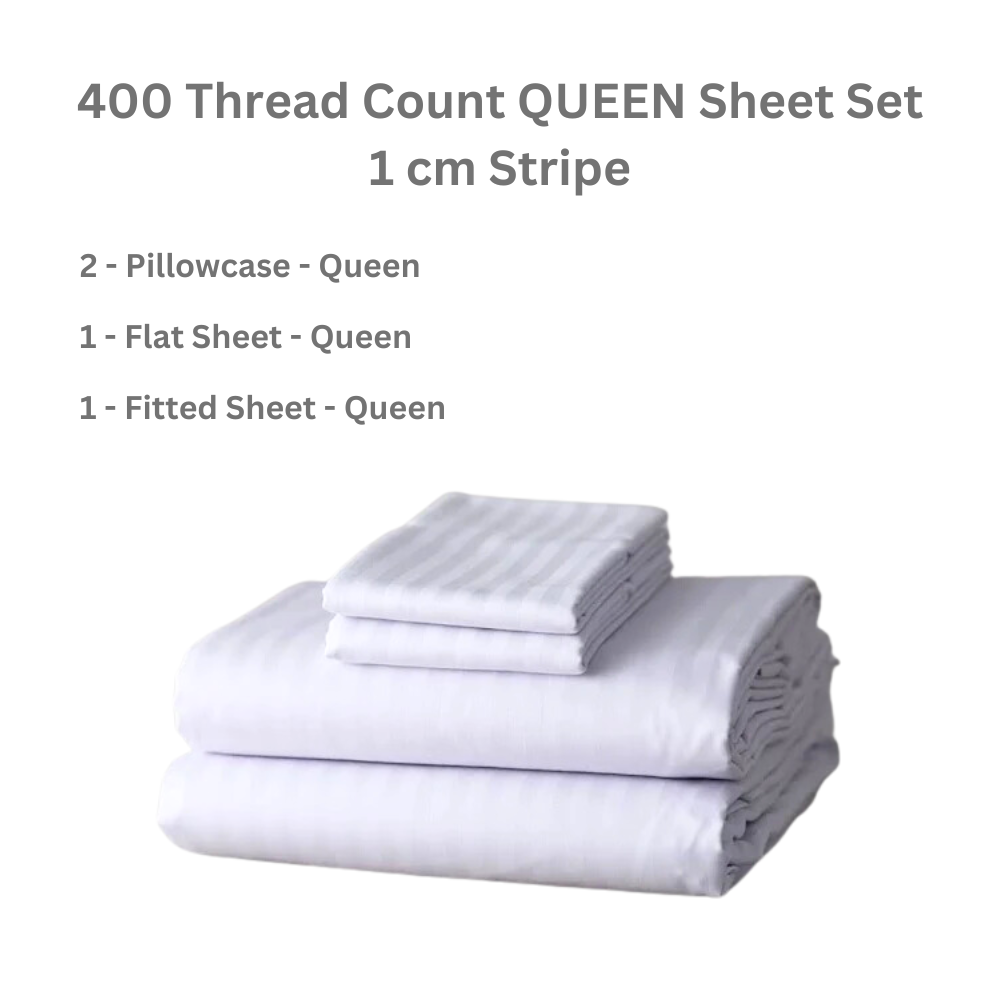 Luxury 400 Thread Count Sheet Sets (Multiple Sizes)