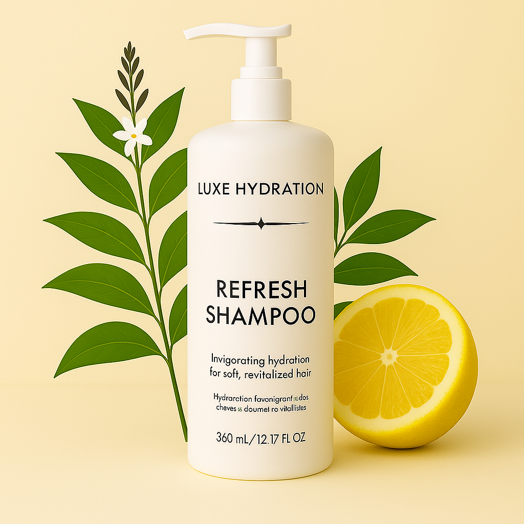 360ml Lemon Verbena shampoo for hotels and resorts, with a gentle formula and Italian lemon scent.