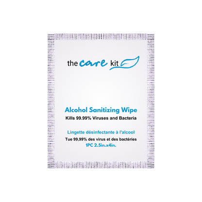 Travel-size alcohol sanitizing wipe provides a convenient and effective way to clean hands and surfaces, perfect for maintaining hygiene.