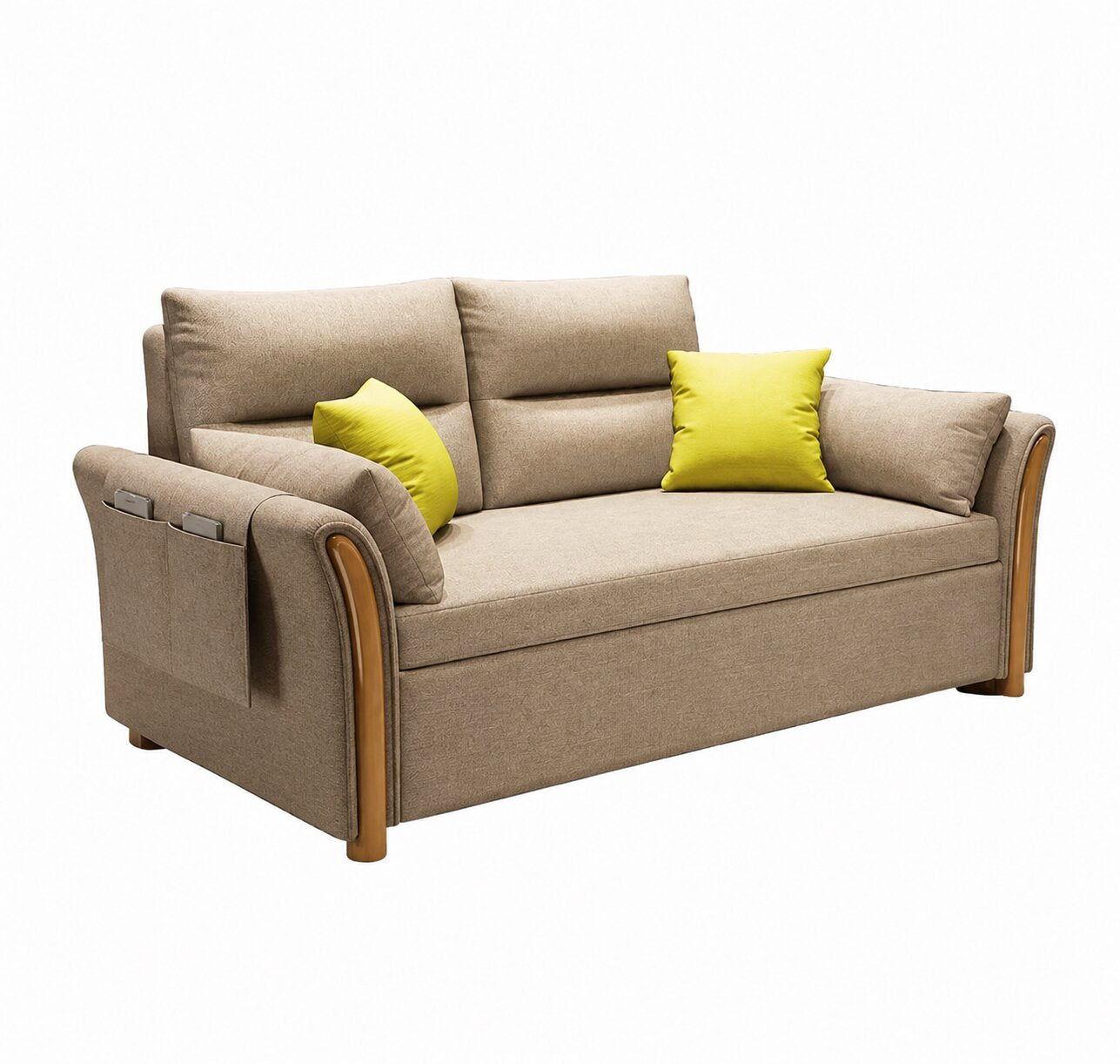Modern Convertible Folding Sofa Bed with Storage