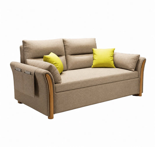 Modern Convertible Folding Sofa Bed with Storage