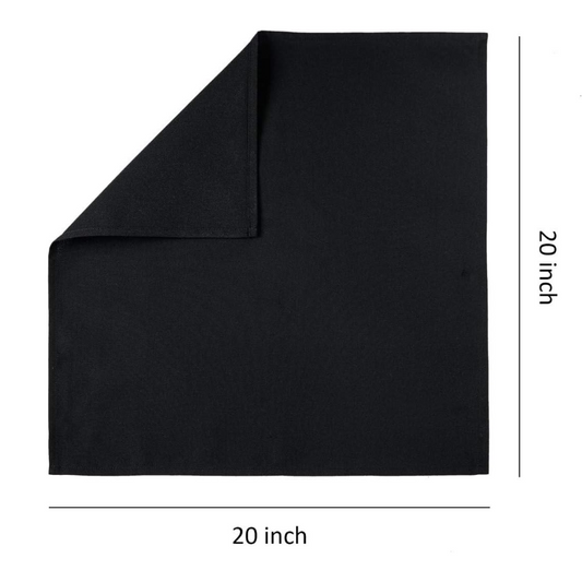  Square Napkin - Black - Dimension