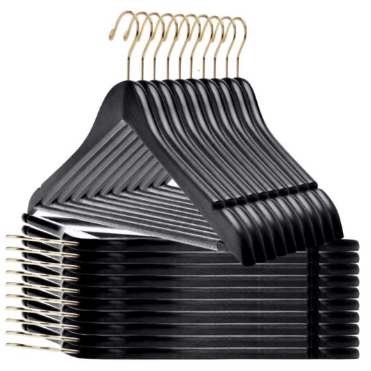 Black Wood Hangers