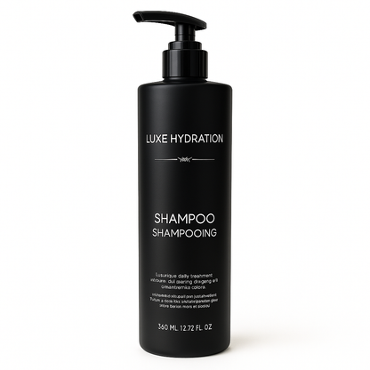 Luxe shampoo 360ml for hotel and resort amenities. Ideal for guest hair care in Airbnb and hospitality bulk orders.