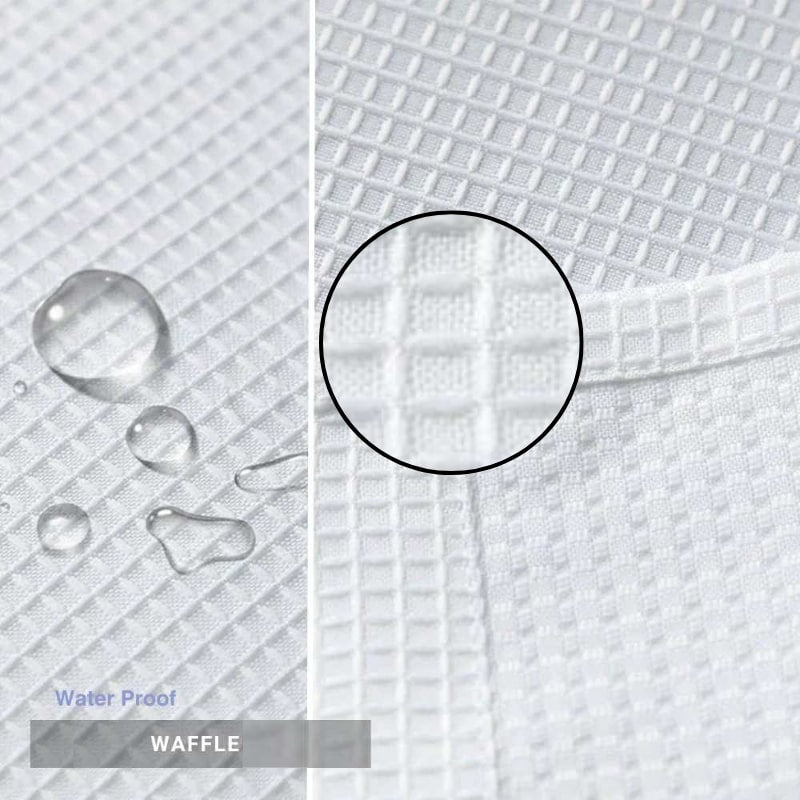 Hookless Chrome Shower Curtain With Window – Hotel-Grade, Snap-On Liner