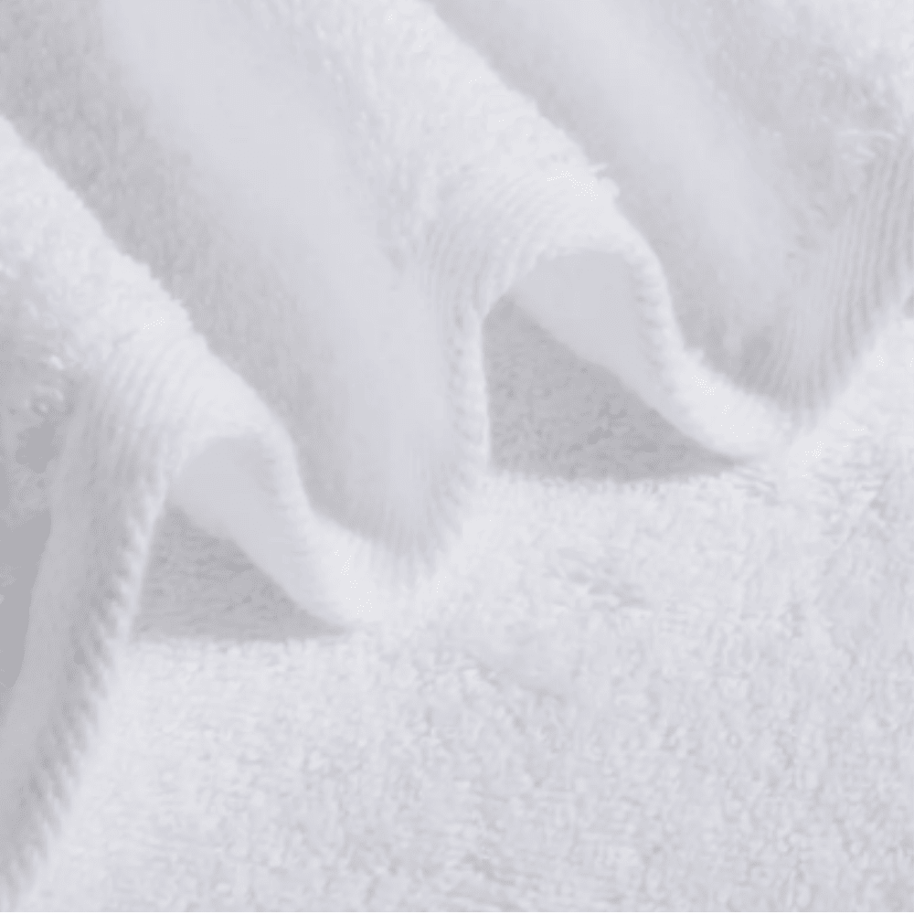 100% cotton white towels with borders in bulk Supreme Hotel Bath Sheet - Close up