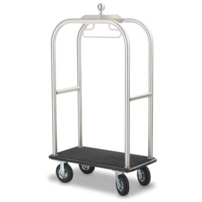 Stainless Steel Birdcage Luggage Trolley