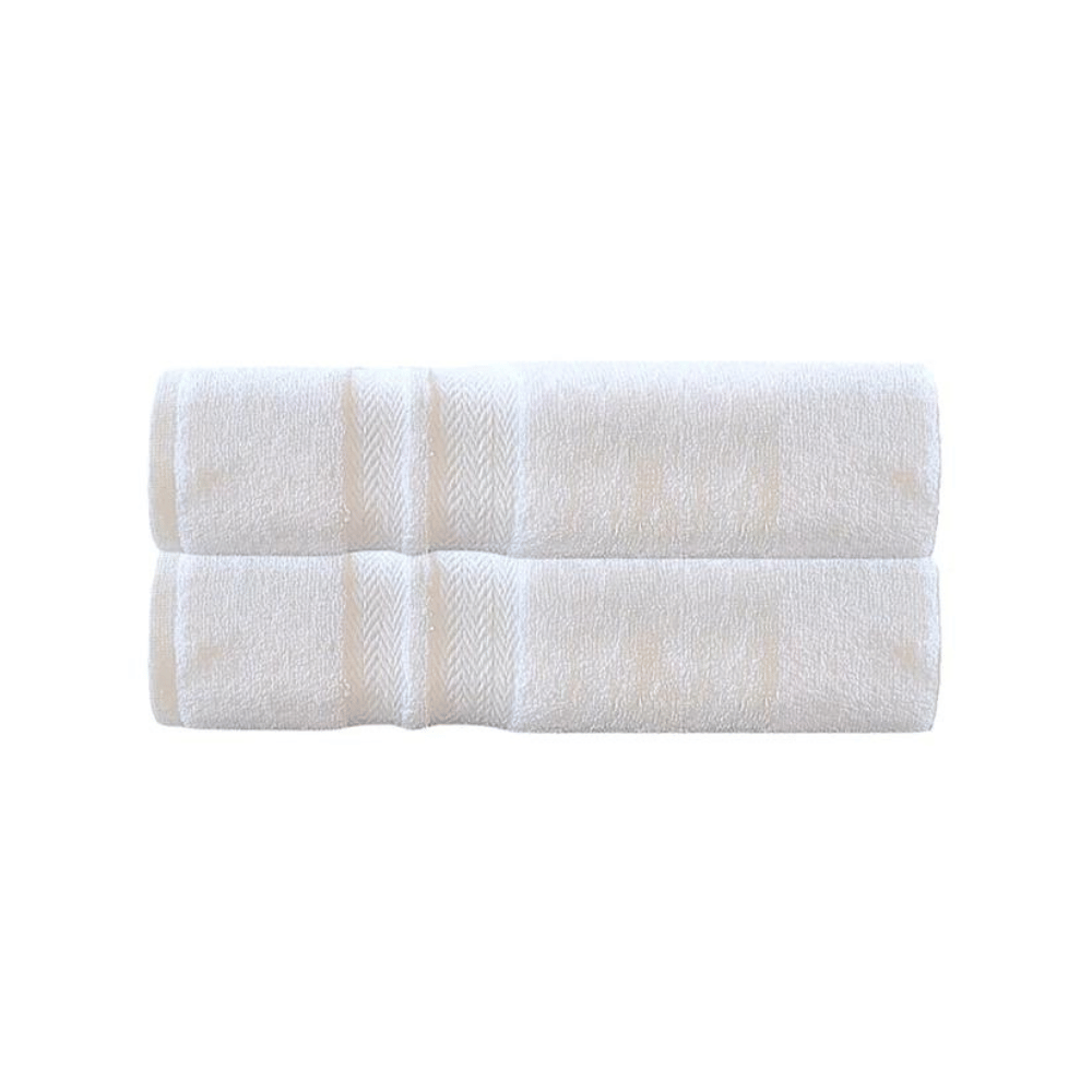 White cotton towels for spa hotels wholesale Deluxe Bath Sheet for Ultimate Softness & Durability - Front View