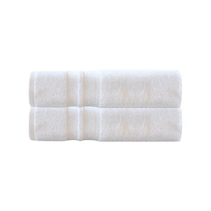 White cotton towels for spa hotels wholesale Deluxe Bath Sheet for Ultimate Softness & Durability - Front View