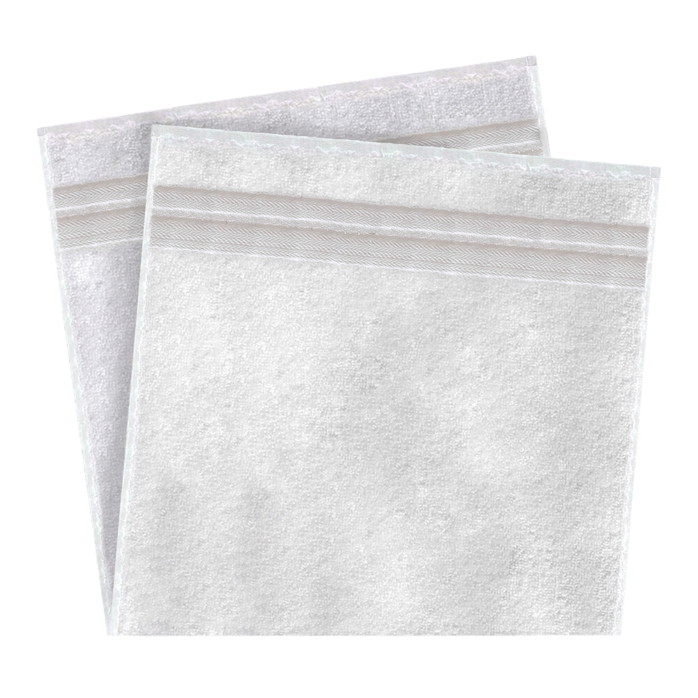 White cotton towels for commercial use Deluxe Bath Sheet for Ultimate Softness & Durability - Full View