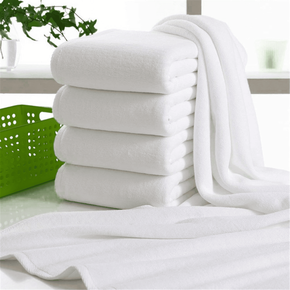 Hotel white 100% cotton towels with border design Supreme Hotel Bath Sheet