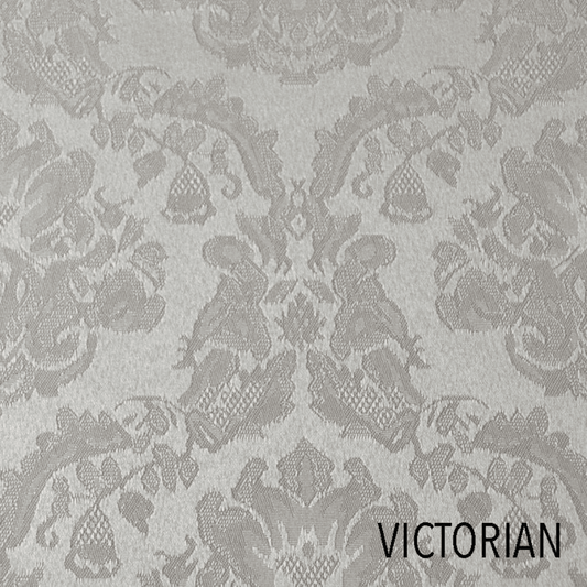 Decorative Victorian top sheet with wave design for upscale hotel and guest room bedding